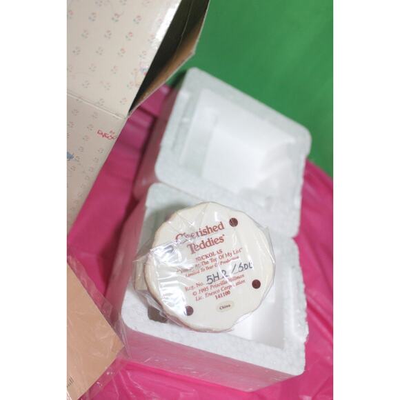 Cherished Teddies Nickolas You're At The Top Of My List Figurine In Box 141100 - Picture 6 of 12